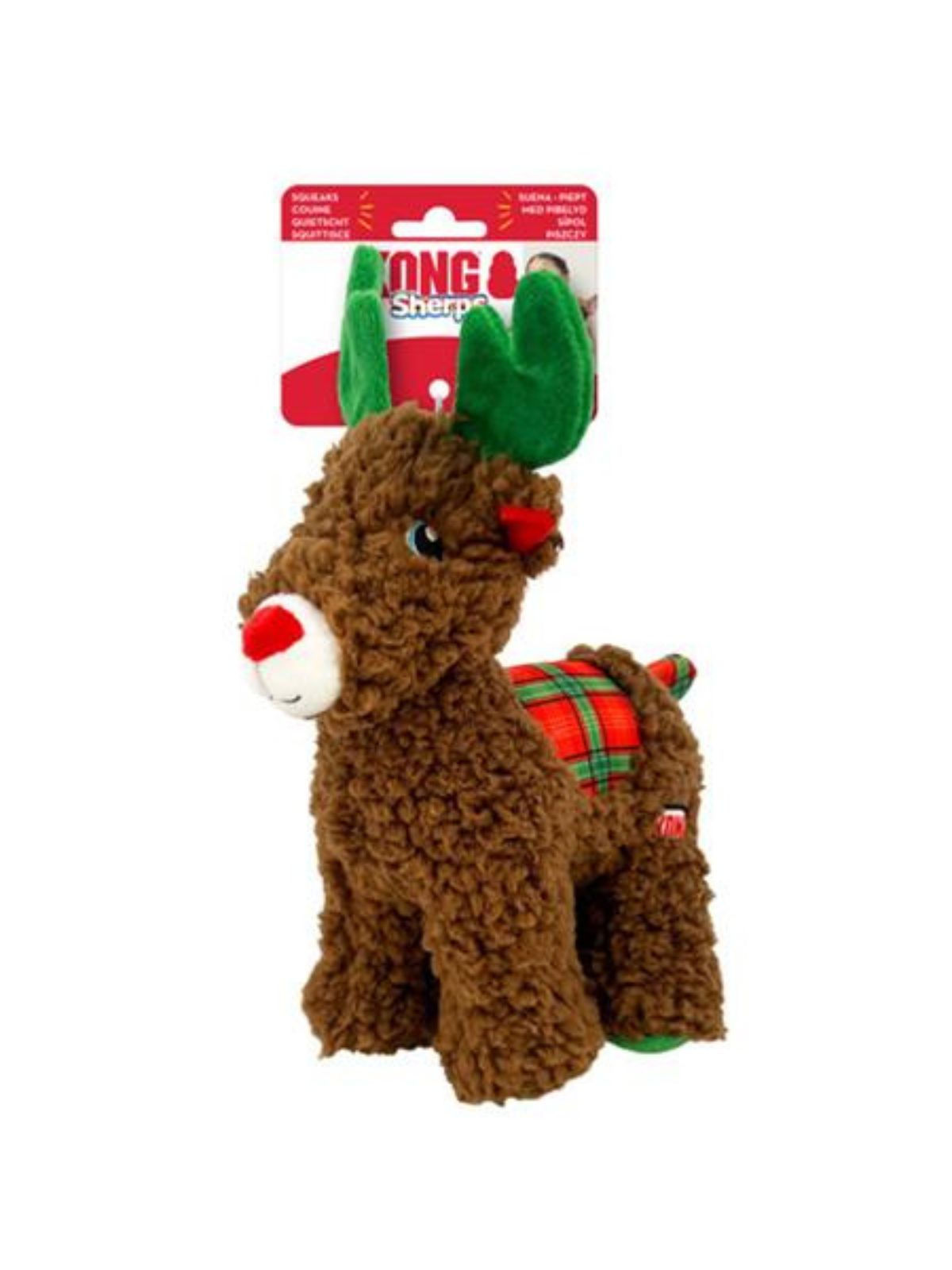 KONG hračka pre psa Holiday Sherps™ Reindeer M